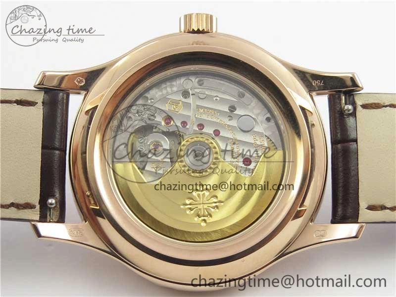 Complications 5205R RG GRF Best Edition White Dial on Brown Leather Strap A324