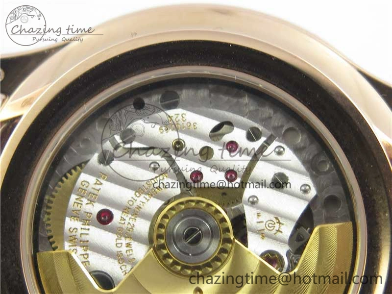 Complications 5205R RG GRF Best Edition White Dial on Brown Leather Strap A324