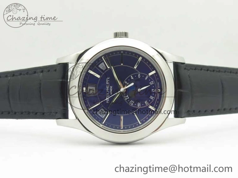 Complications Series Moonphase SS KMF Blue Dial On Black Leather Strap Cal.324