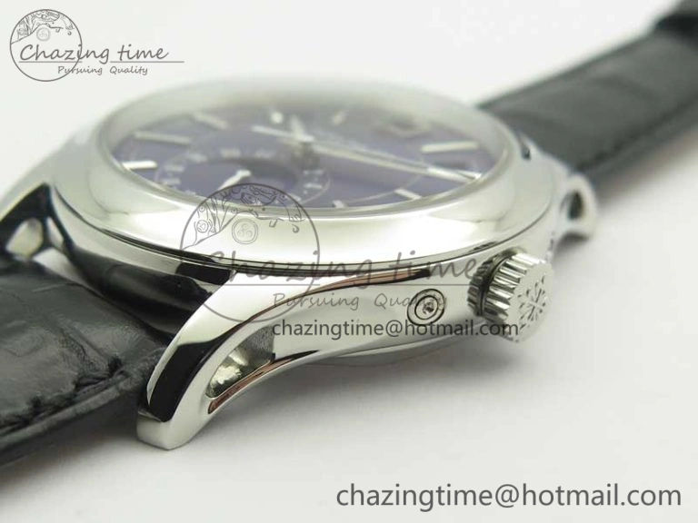 Complications Series Moonphase SS KMF Blue Dial On Black Leather Strap Cal.324