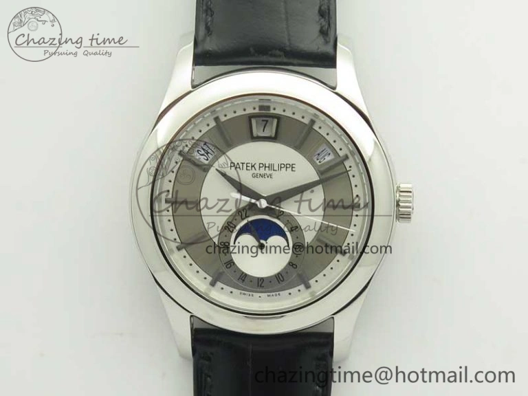 Complications Series Moonphase SS KMF White Dial On Black Leather Strap Cal.324