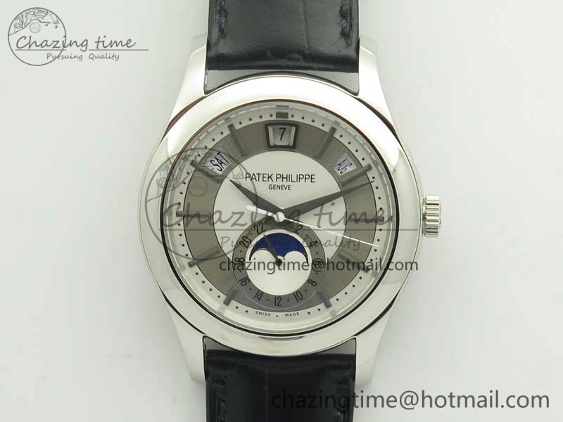 Complications Series Moonphase SS KMF White Dial On Black Leather Strap Cal.324