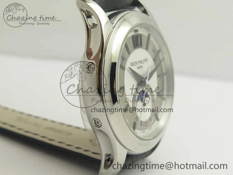 Complications Series Moonphase SS KMF White Dial On Black Leather Strap Cal.324