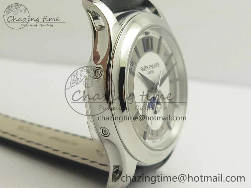 Complications Series Moonphase SS KMF White Dial On Black Leather Strap Cal.324