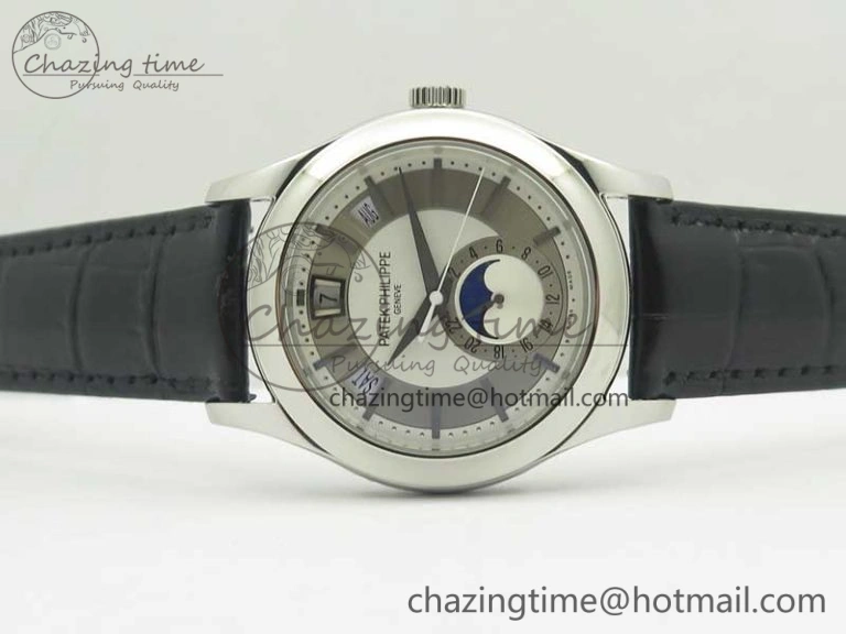 Complications Series Moonphase SS KMF White Dial On Black Leather Strap Cal.324