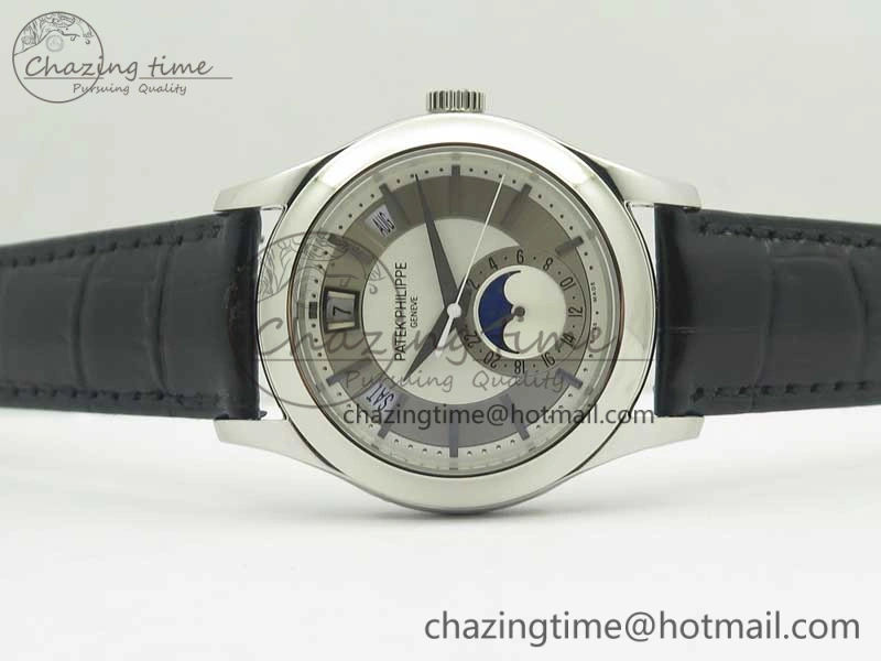 Complications Series Moonphase SS KMF White Dial On Black Leather Strap Cal.324