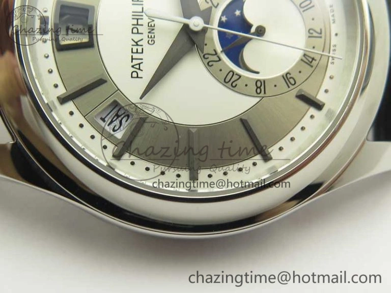 Complications Series Moonphase SS KMF White Dial On Black Leather Strap Cal.324