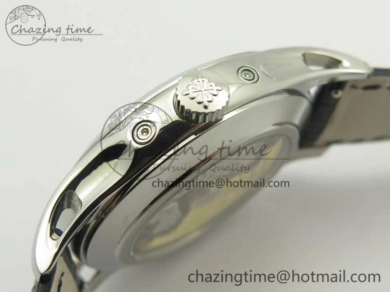 Complications Series Moonphase SS KMF White Dial On Black Leather Strap Cal.324
