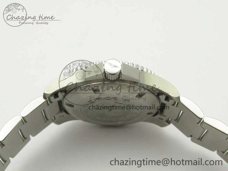 Conquest L3.840.4.56.6 Real Ceramic Bezel SS ZF 1:1 Best Edition Black dial On SS Bracelet A2824