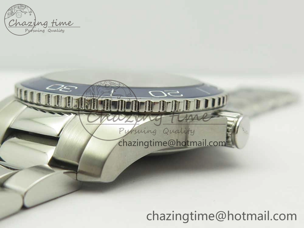 Conquest L3.840.4.56.6 Real Ceramic Bezel SS ZF 1:1 Best Edition Blue dial On SS Bracelet A2824