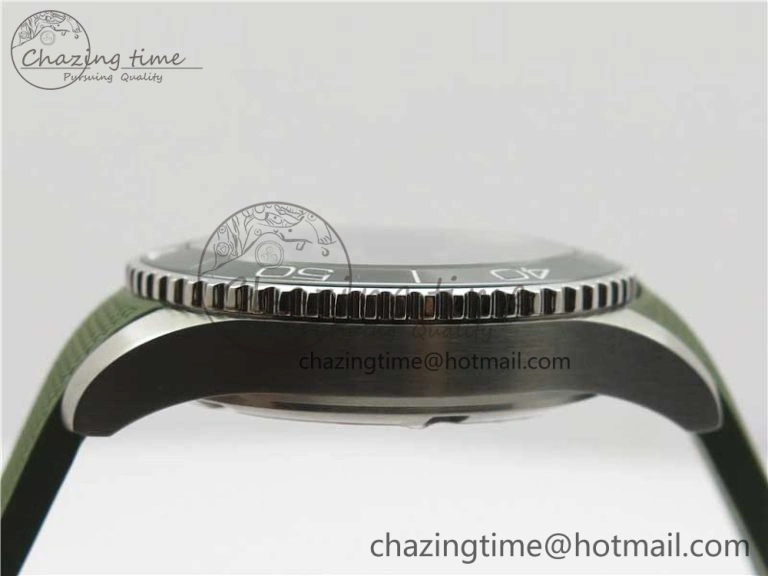 Conquest L3.840.4.56.6 Real Ceramic Bezel SS ZF 1:1 Best Edition Green Dial On Green Rubber Strap A2824