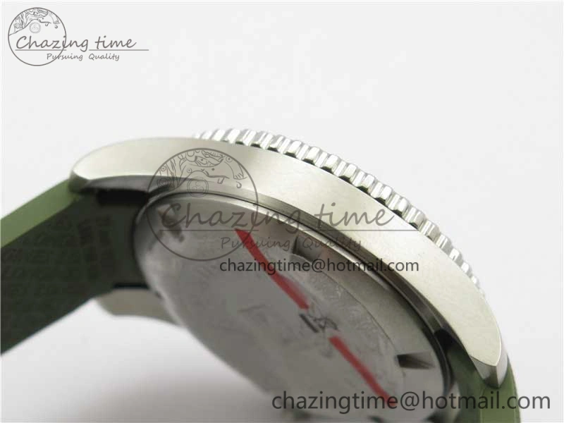 Conquest L3.840.4.56.6 Real Ceramic Bezel SS ZF 1:1 Best Edition Green Dial On Green Rubber Strap A2824