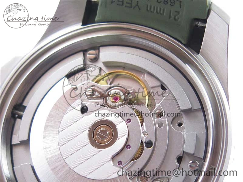 Conquest L3.840.4.56.6 Real Ceramic Bezel SS ZF 1:1 Best Edition Green Dial On Green Rubber Strap A2824