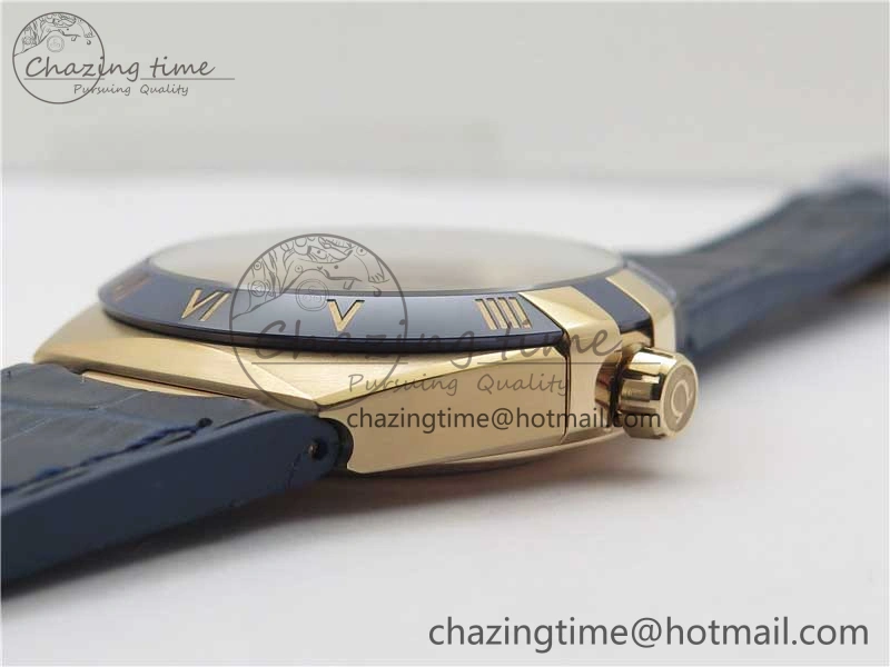 Constellation 131.33.41.21.03.001 RG TW Best Edition Blue Dial On Gummy Strap A8500