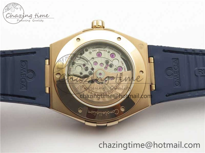 Constellation 131.33.41.21.03.001 RG TW Best Edition Blue Dial On Gummy Strap A8500