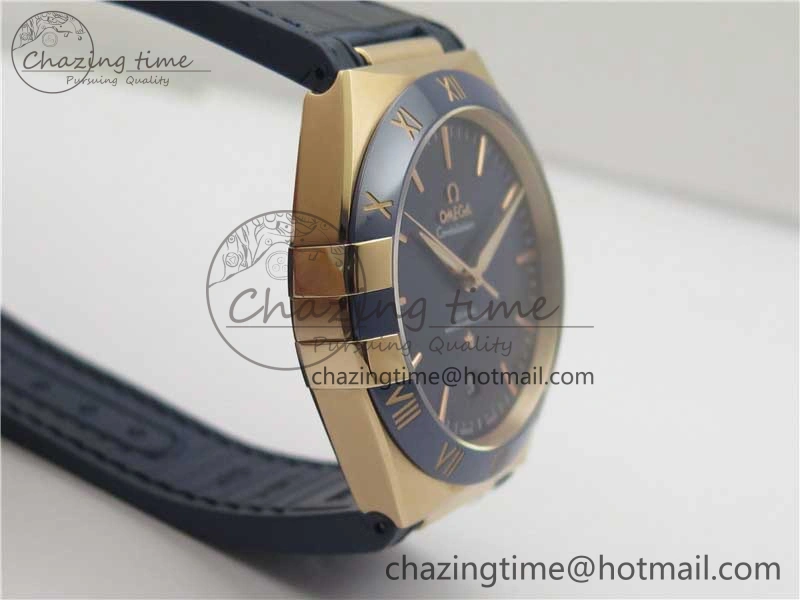 Constellation 131.33.41.21.03.001 RG TW Best Edition Blue Dial On Gummy Strap A8500
