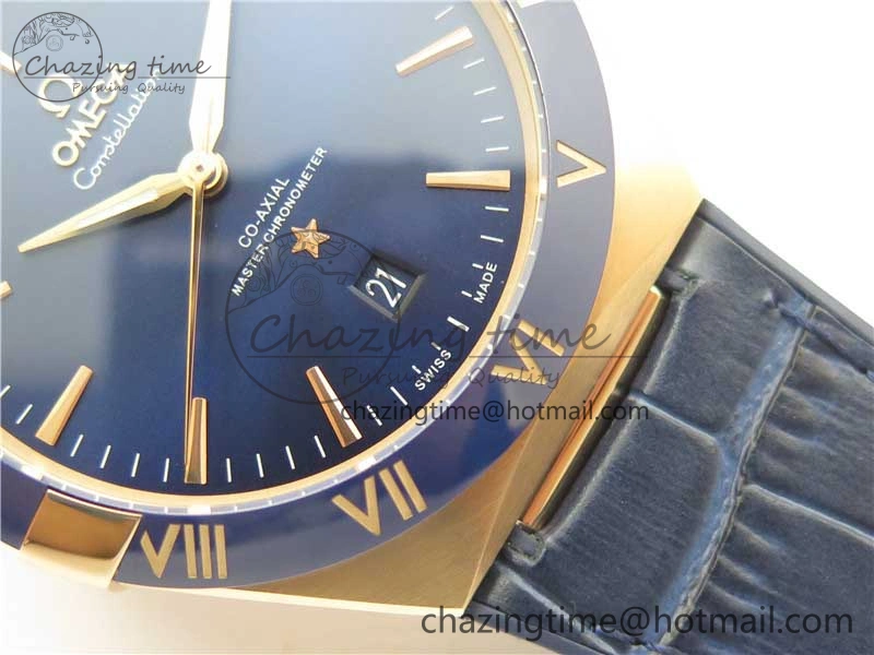 Constellation 131.33.41.21.03.001 RG TW Best Edition Blue Dial On Gummy Strap A8500