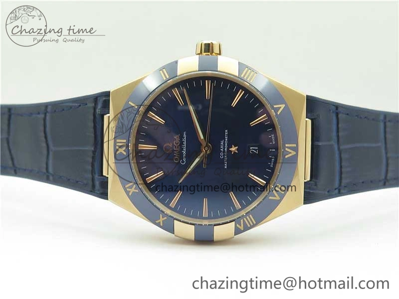 Constellation 131.33.41.21.03.001 RG TW Best Edition Blue Dial On Gummy Strap A8500