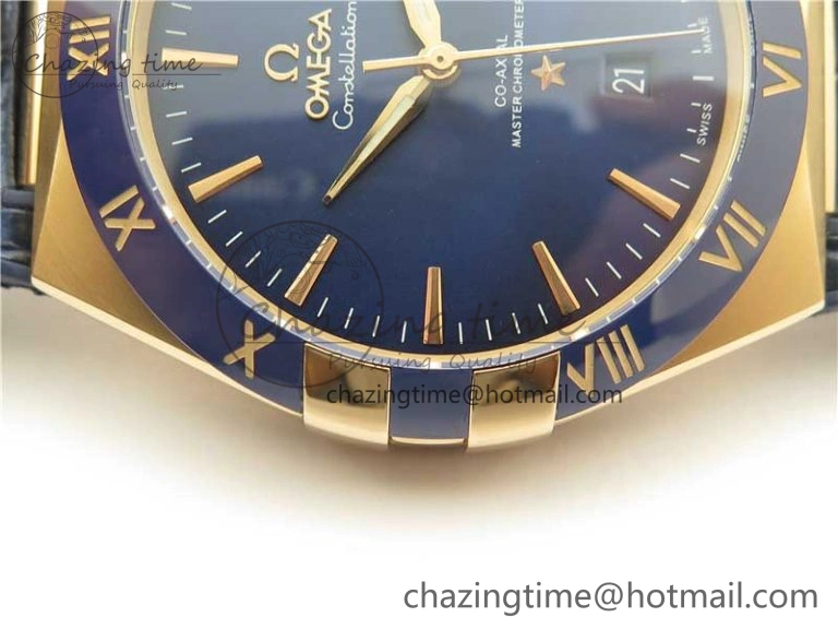 Constellation 131.33.41.21.03.001 RG TW Best Edition Blue Dial On Gummy Strap A8500