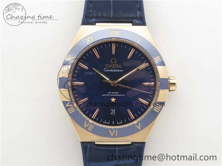 Constellation 131.33.41.21.03.001 RG TW Best Edition Blue Dial On Gummy Strap A8500