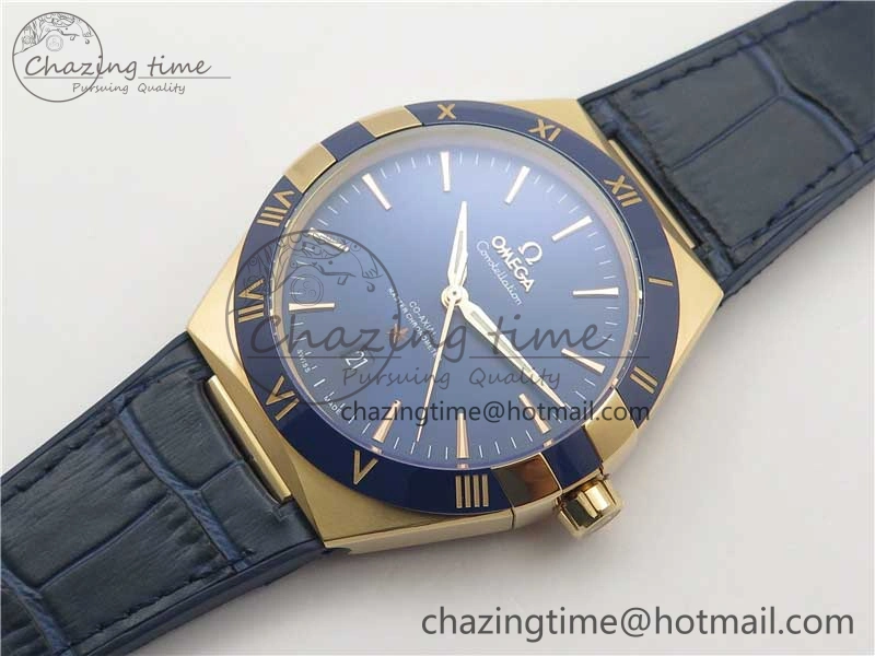 Constellation 131.33.41.21.03.001 RG TW Best Edition Blue Dial On Gummy Strap A8500