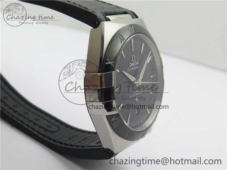 Constellation 131.33.41.21.03.001 SS TW Best Edition Black Dial On Gummy Strap A8500