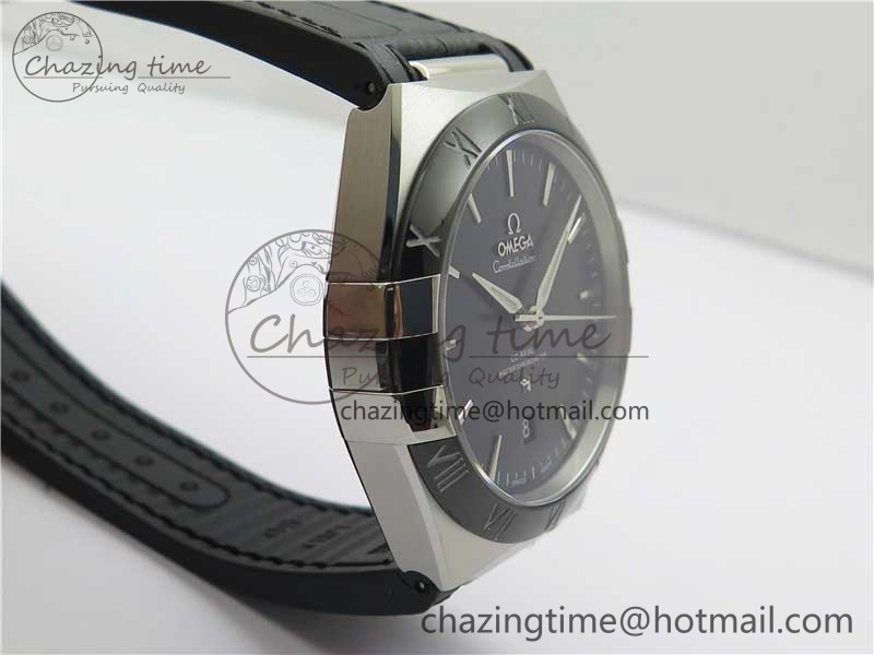 Constellation 131.33.41.21.03.001 SS TW Best Edition Black Dial On Gummy Strap A8500