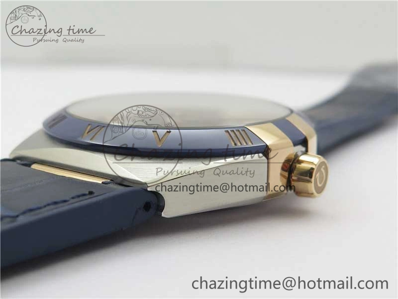 Constellation 131.33.41.21.03.001 SS RG TW Best Edition Blue Dial On Gummy Strap A8500