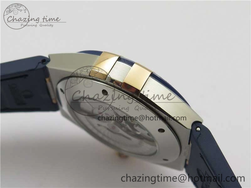 Constellation 131.33.41.21.03.001 SS RG TW Best Edition Blue Dial On Gummy Strap A8500