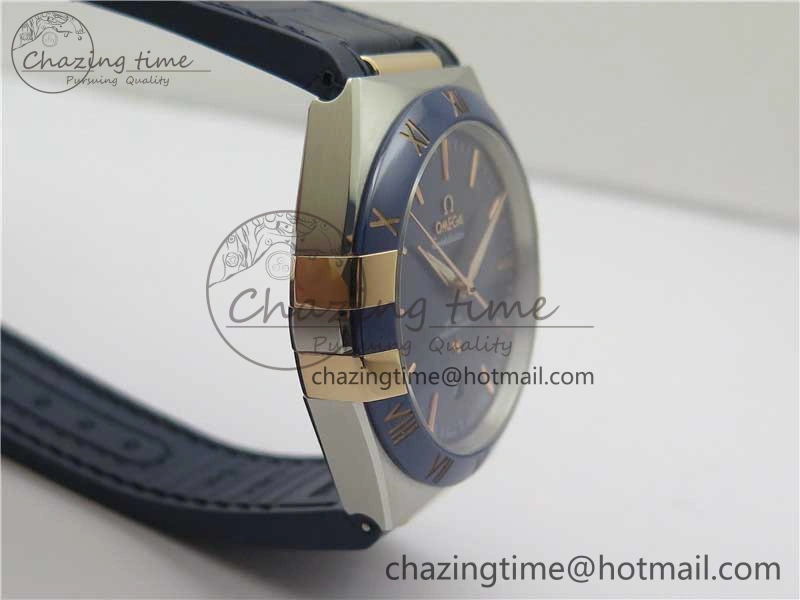 Constellation 131.33.41.21.03.001 SS RG TW Best Edition Blue Dial On Gummy Strap A8500