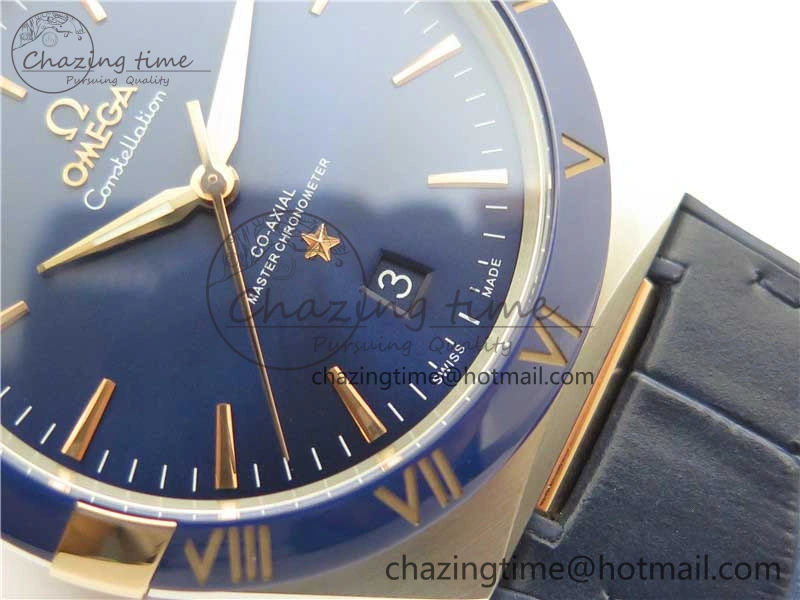 Constellation 131.33.41.21.03.001 SS RG TW Best Edition Blue Dial On Gummy Strap A8500