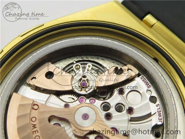 Constellation 131.33.41.21.03.001 YG TW Best Edition Black Dial On Gummy Strap A8500