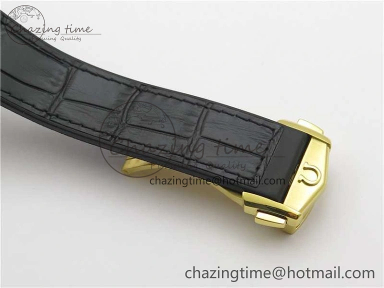 Constellation 131.33.41.21.03.001 YG TW Best Edition Black Dial On Gummy Strap A8500