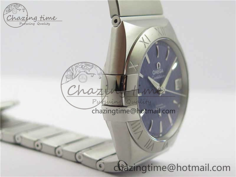 Constellation 38mm SS VSF 1:1 Best Edition Blue Textured Dial on SS Bracelet A8500 Super Clone