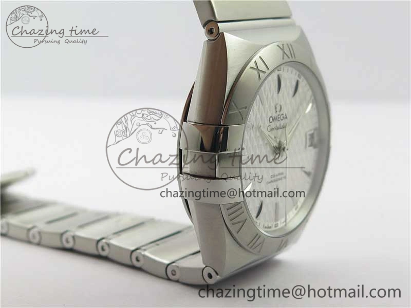 Constellation 38mm SS VSF 1:1 Best Edition White Textured Dial on SS Bracelet A8500 Super Clone