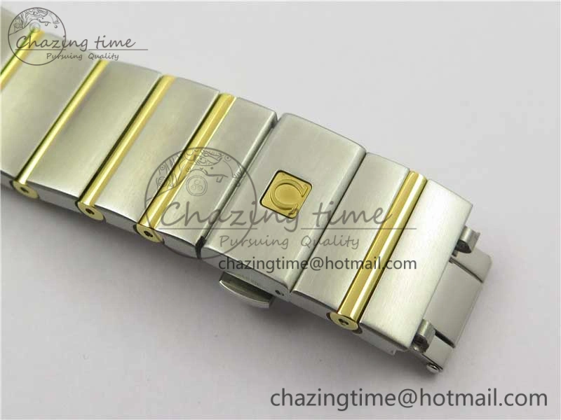 Constellation 38mm SS RG VSF 1:1 Best Edition WhiteTextured Dial on SS RG Bracelet A8500 Super Clone