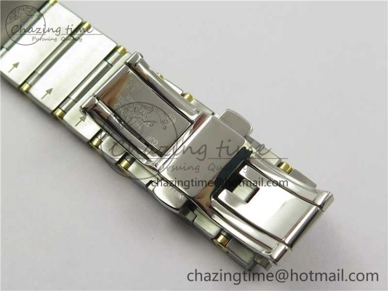 Constellation 38mm SS RG VSF 1:1 Best Edition WhiteTextured Dial on SS RG Bracelet A8500 Super Clone