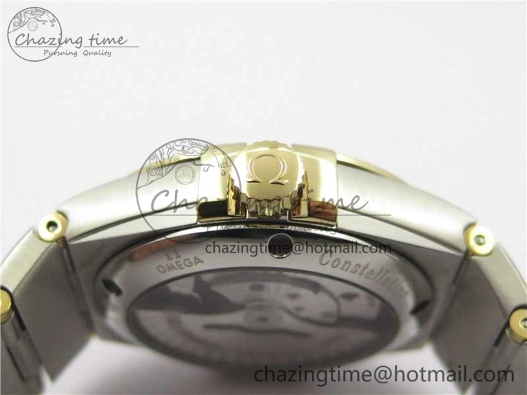 Constellation 38mm SS RG VSF 1:1 Best Edition WhiteTextured Dial on SS RG Bracelet A8500 Super Clone