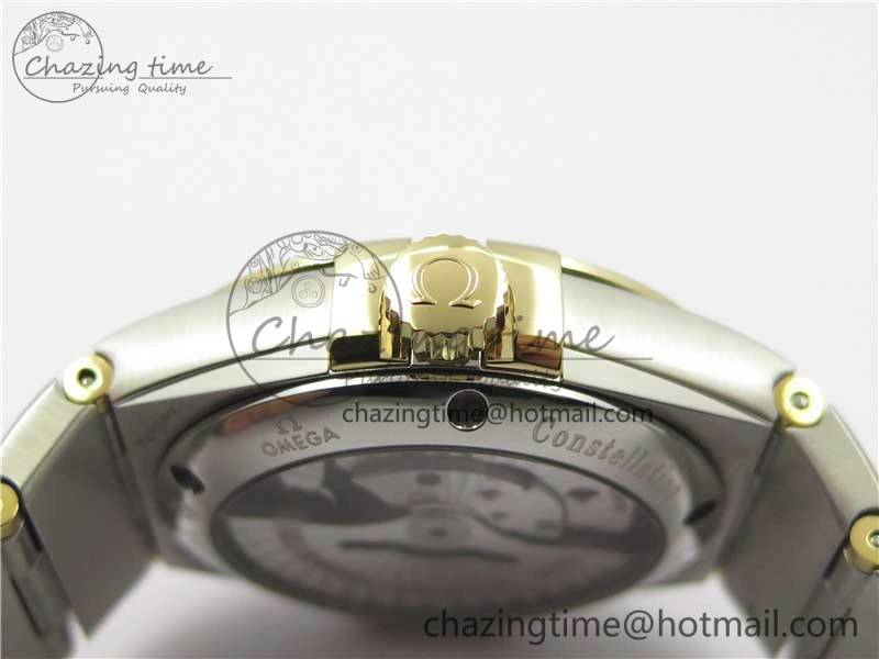 Constellation 38mm SS YG VSF 1:1 Best Edition White Textured Dial on SS YG Bracelet A8500 Super Clone