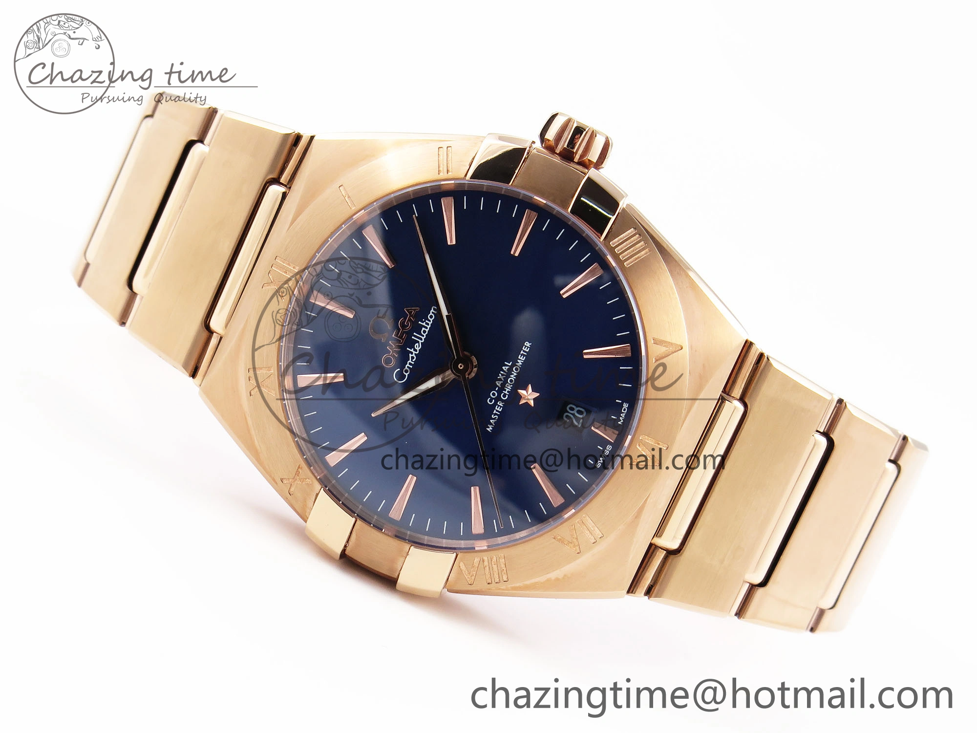 Constellation 39mm RG ASWF 1:1 Best Edition Blue Dial on RG Bracelet A8801