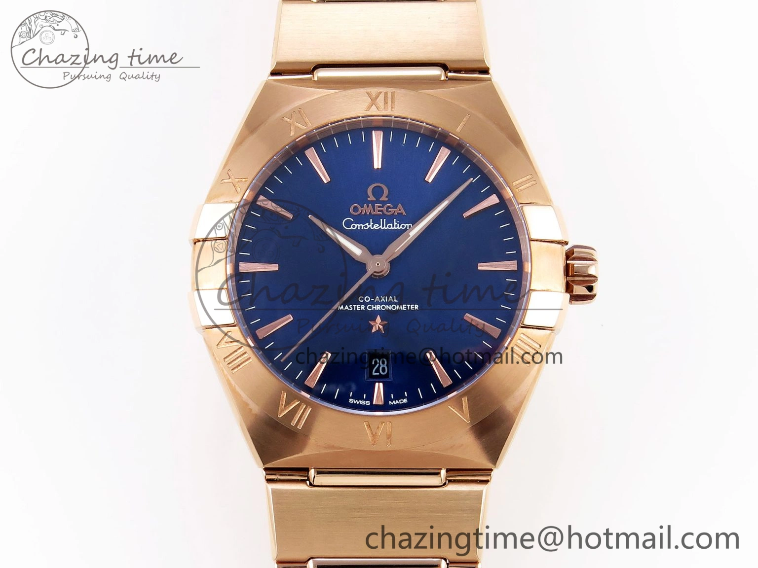Constellation 39mm RG ASWF 1:1 Best Edition Blue Dial on RG Bracelet A8801