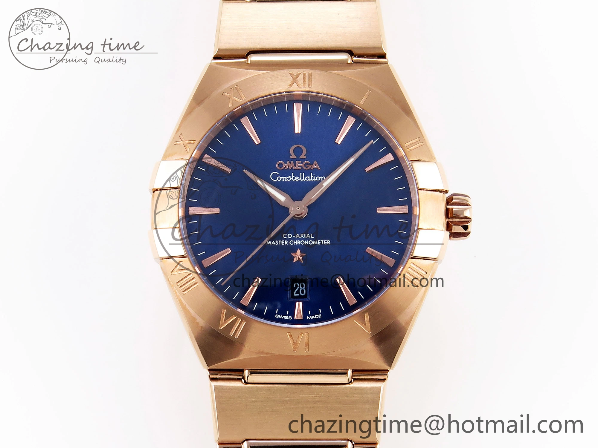 Constellation 39mm RG ASWF 1:1 Best Edition Blue Dial on RG Bracelet A8801
