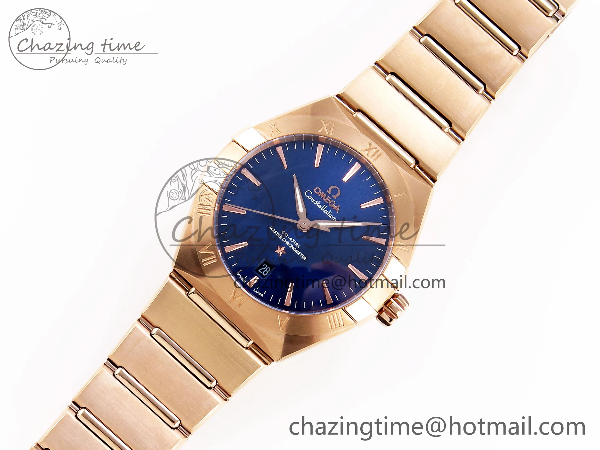 Constellation 39mm RG ASWF 1:1 Best Edition Blue Dial on RG Bracelet A8801