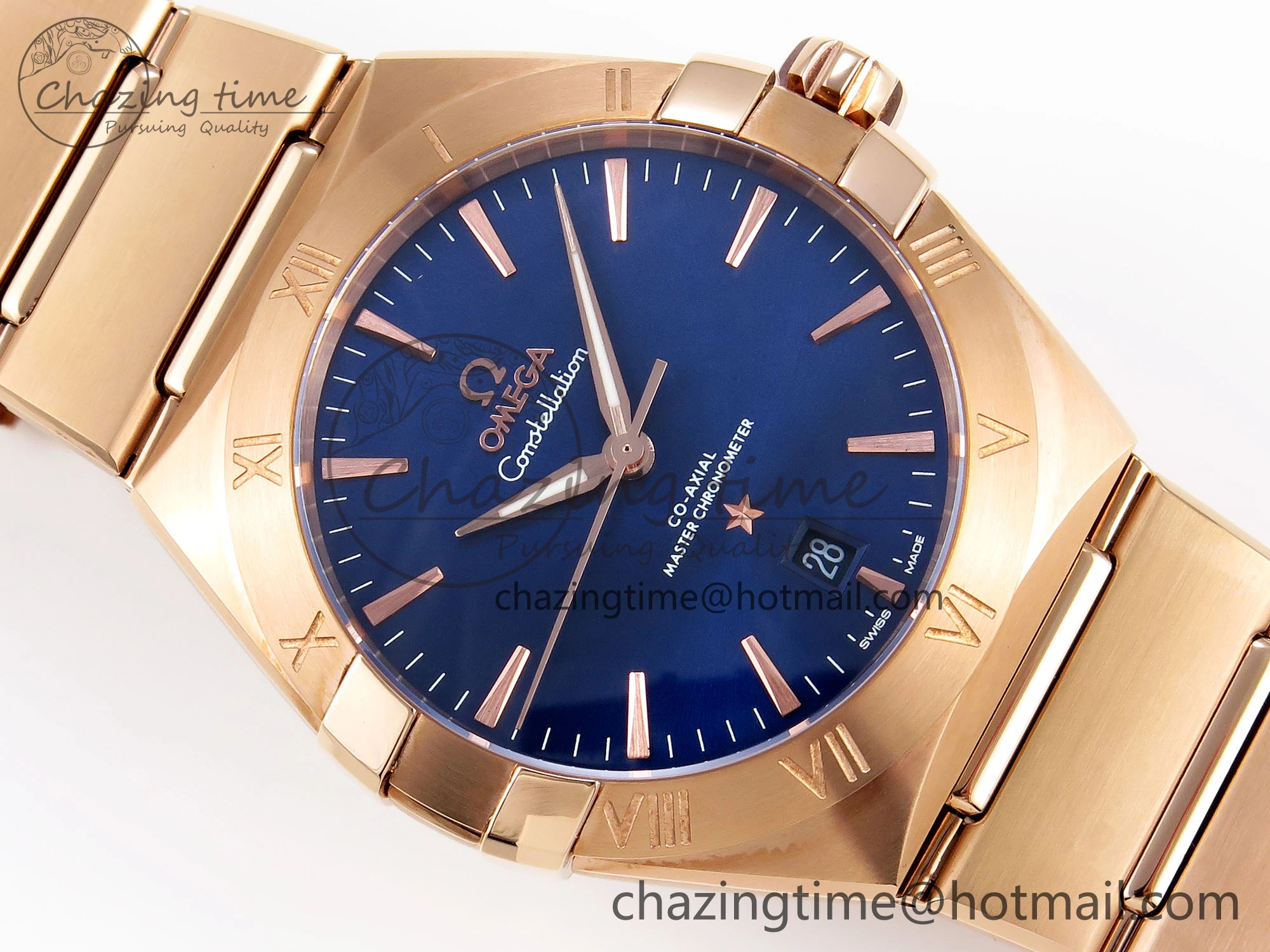 Constellation 39mm RG ASWF 1:1 Best Edition Blue Dial on RG Bracelet A8801