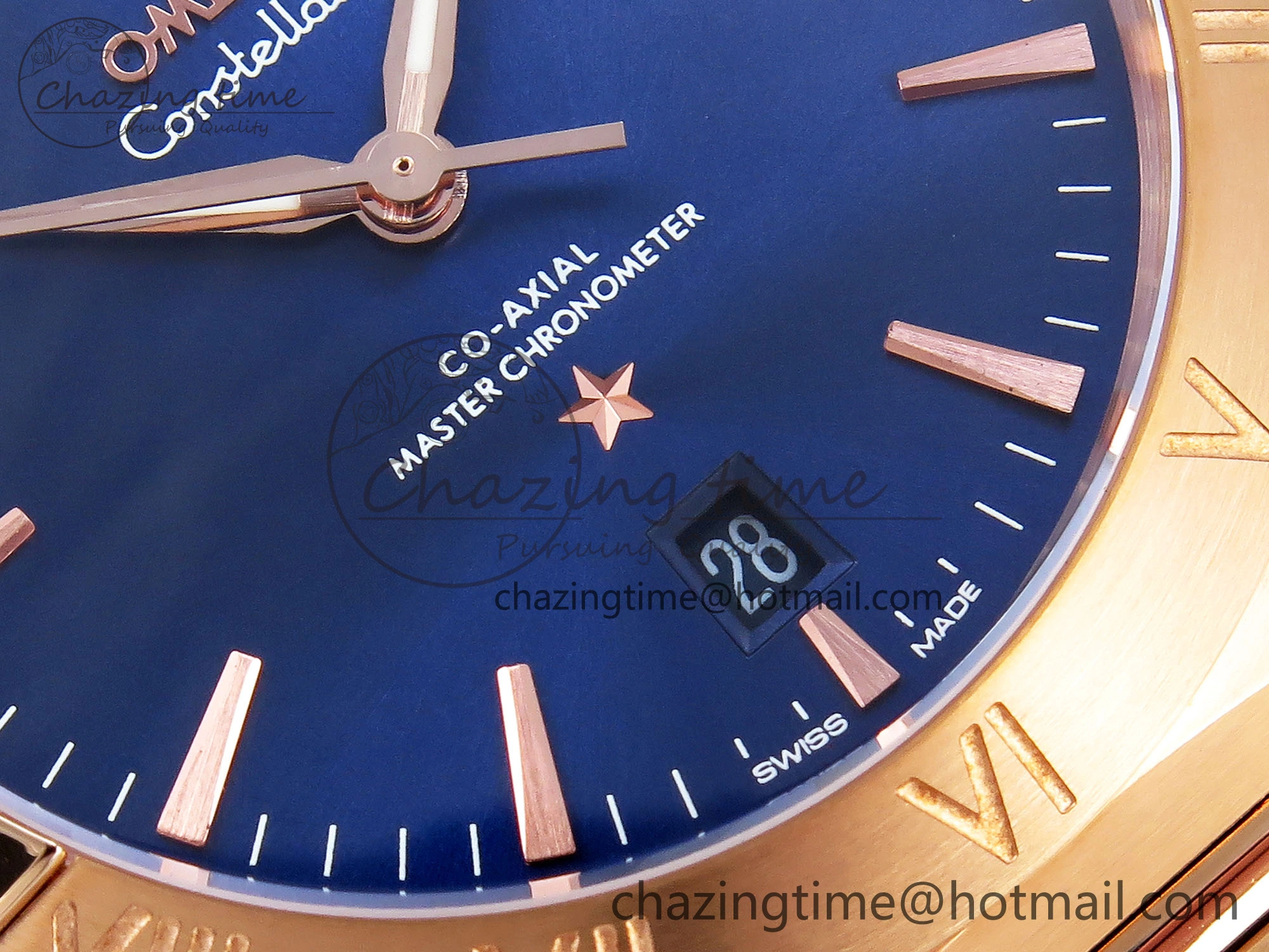 Constellation 39mm RG ASWF 1:1 Best Edition Blue Dial on RG Bracelet A8801