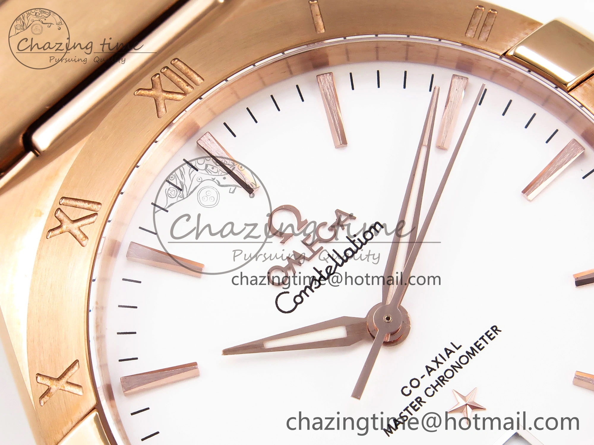 Constellation 39mm RG ASWF 1:1 Best Edition White Dial on RG Bracelet A8801