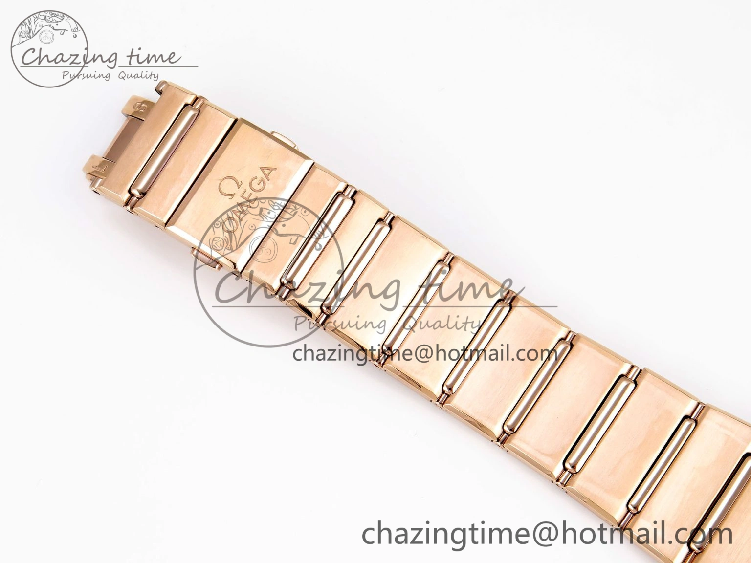 Constellation 39mm RG Diamonds Bezel ASWF 1:1 Best Edition White Dial on RG Bracelet A8801