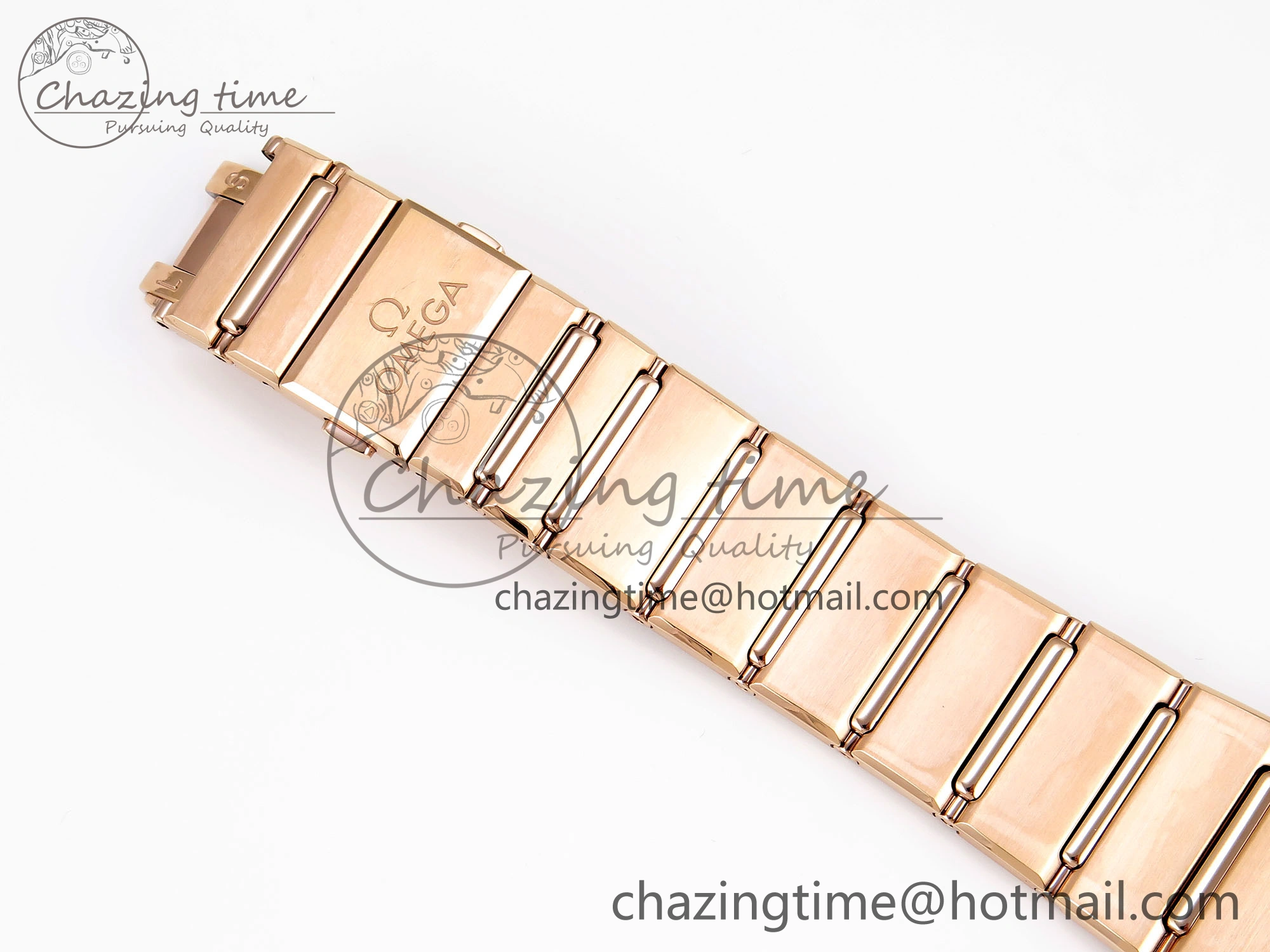 Constellation 39mm RG Diamonds Bezel ASWF 1:1 Best Edition White Dial on RG Bracelet A8801