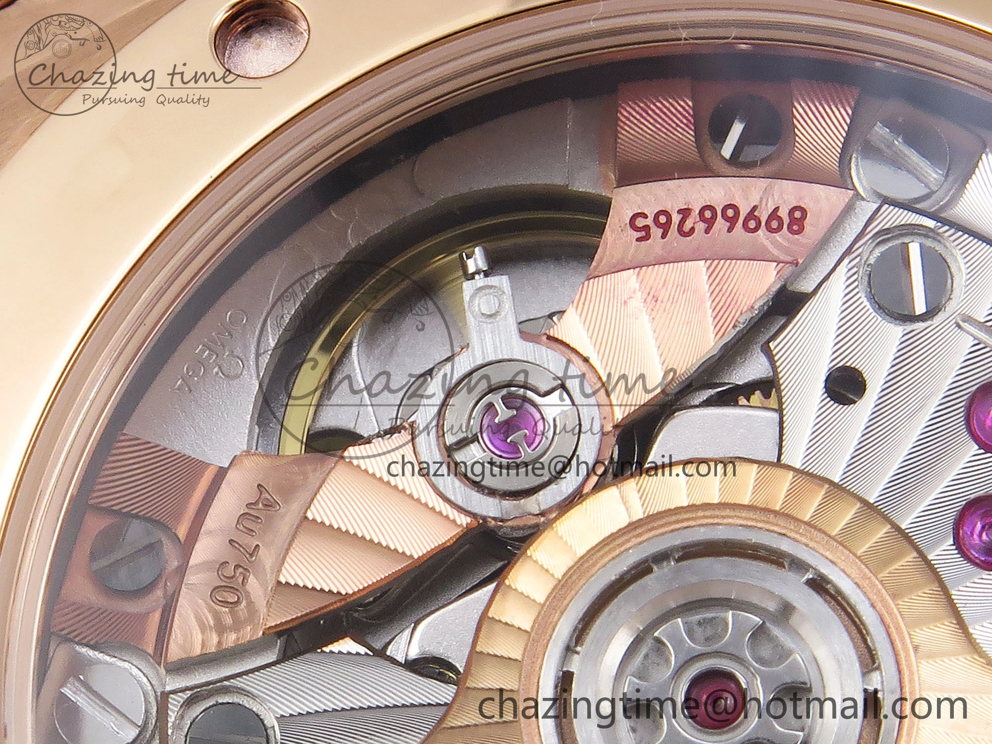 Constellation 39mm RG Diamonds Bezel ASWF 1:1 Best Edition White Dial on RG Bracelet A8801
