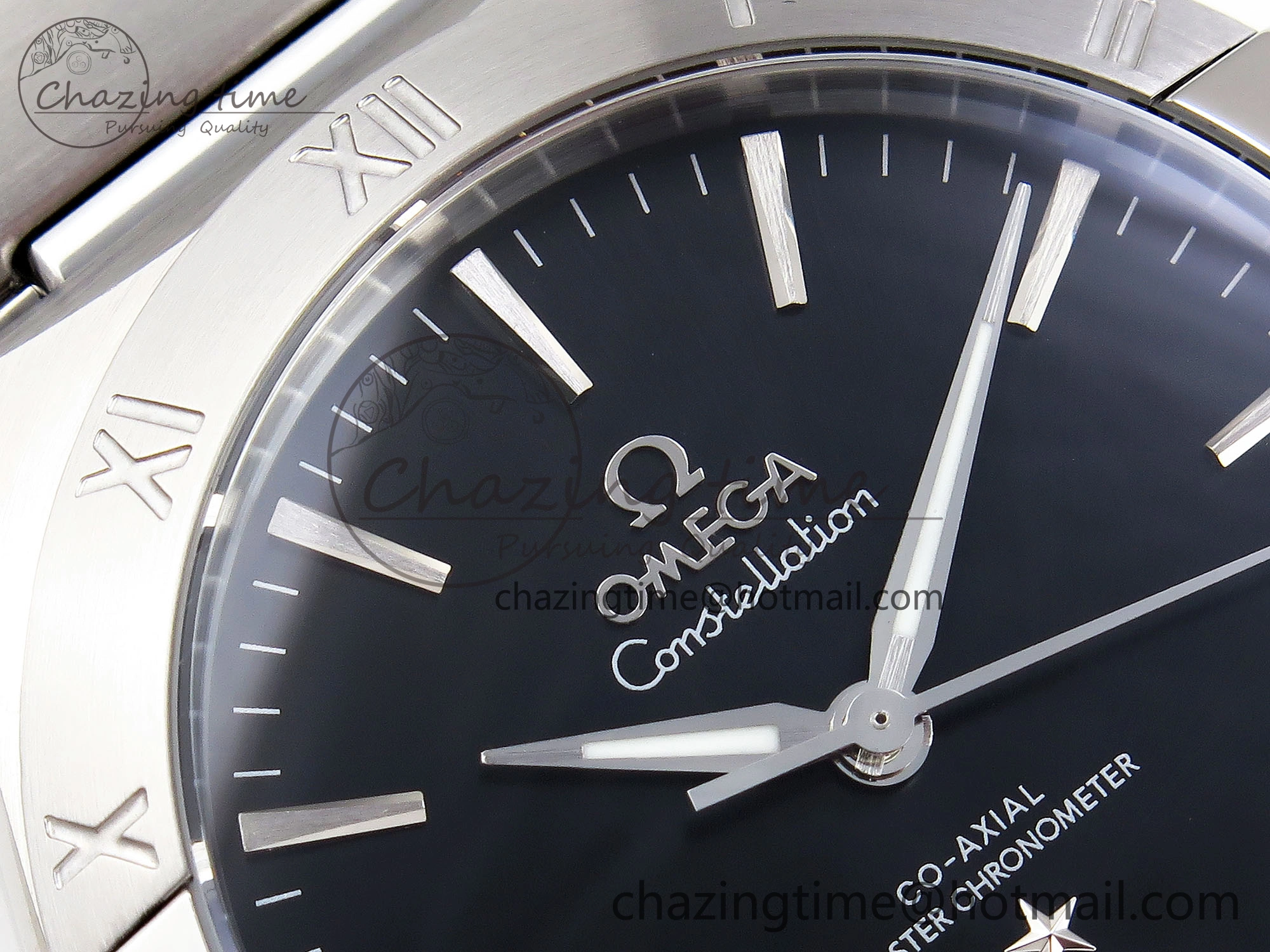 Constellation 39mm SS ASWF 1:1 Best Edition Black Dial on SS Bracelet A8800